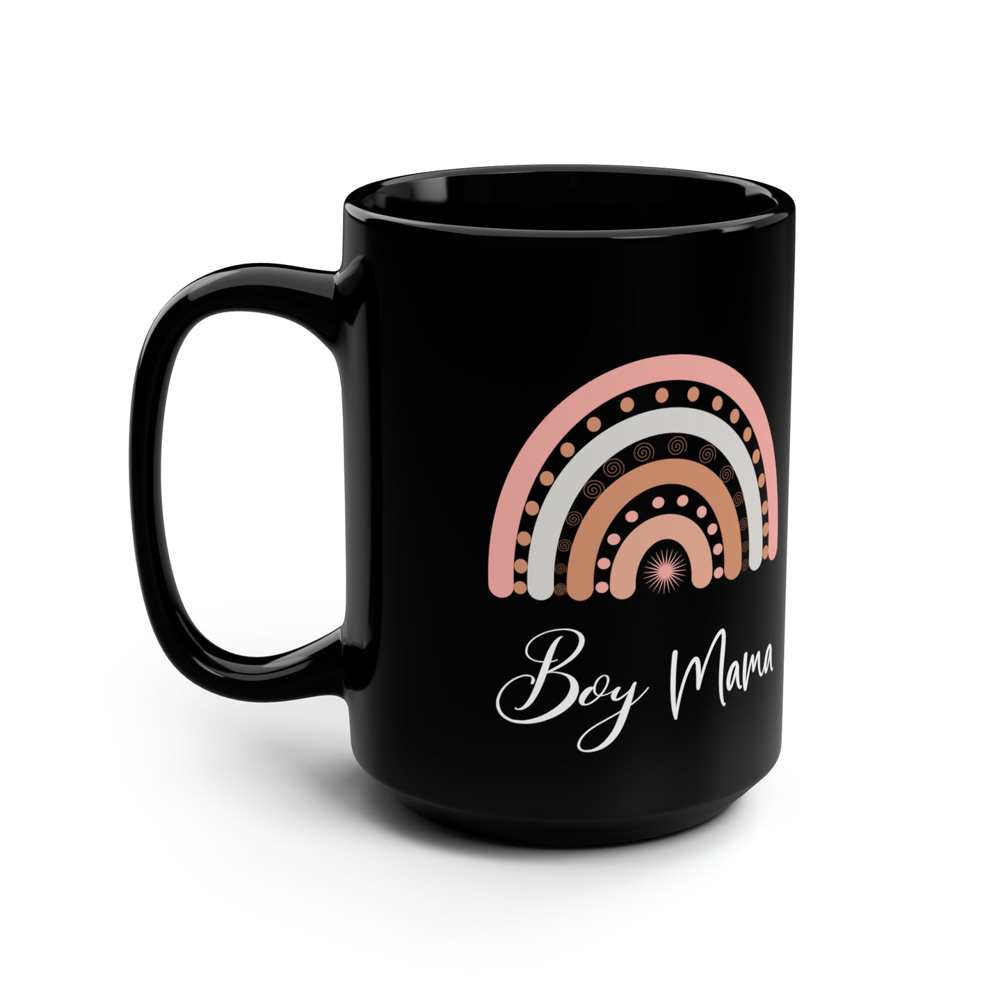 Boy mama Black Mug 15oz
