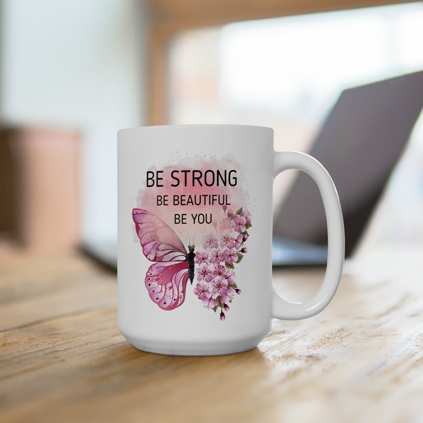 Be strong white 15oz Mug