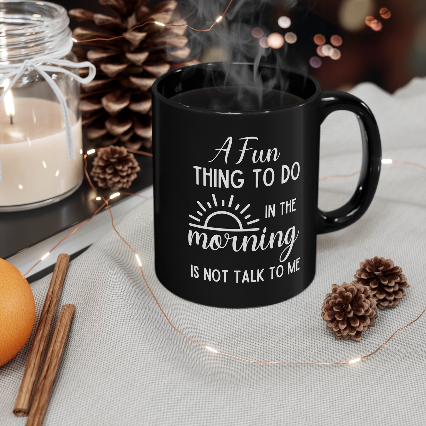 A Fun Black 11oz Mug