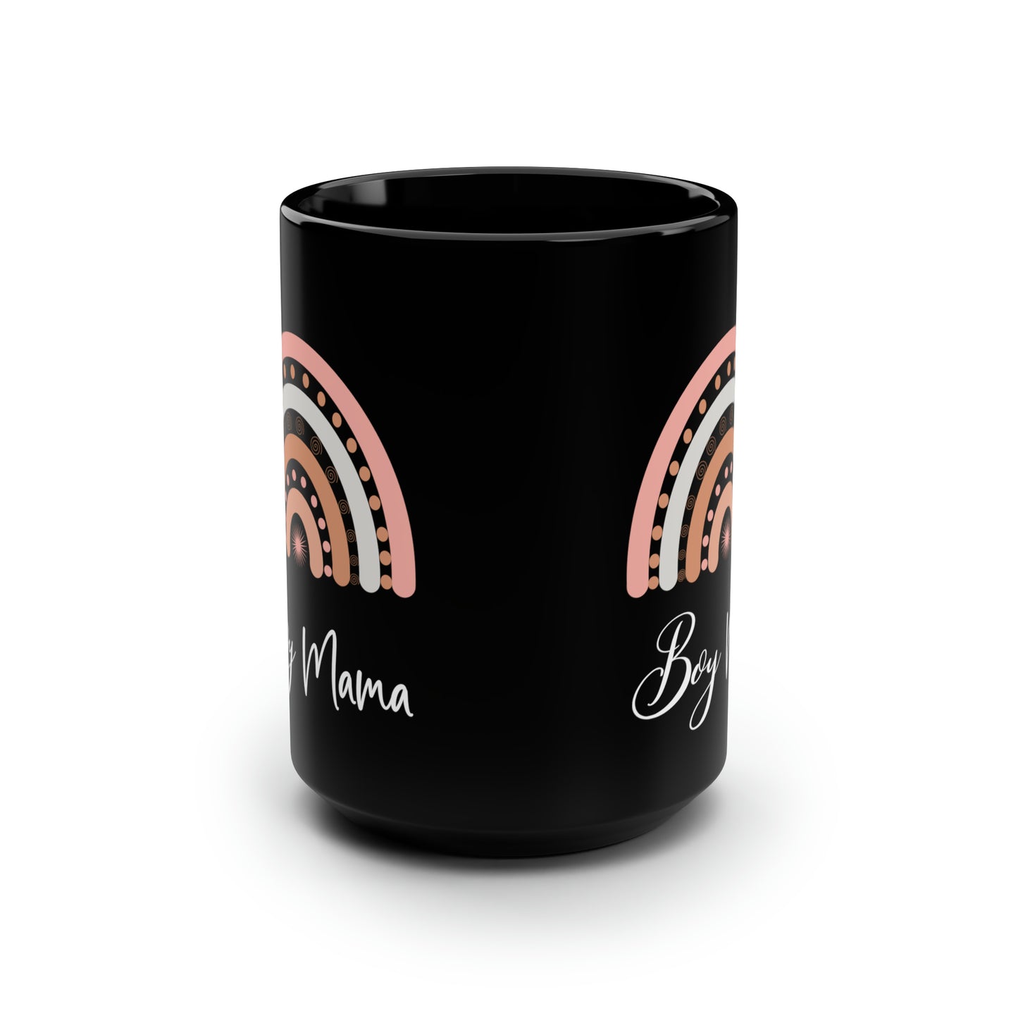 Boy mama Black Mug 15oz