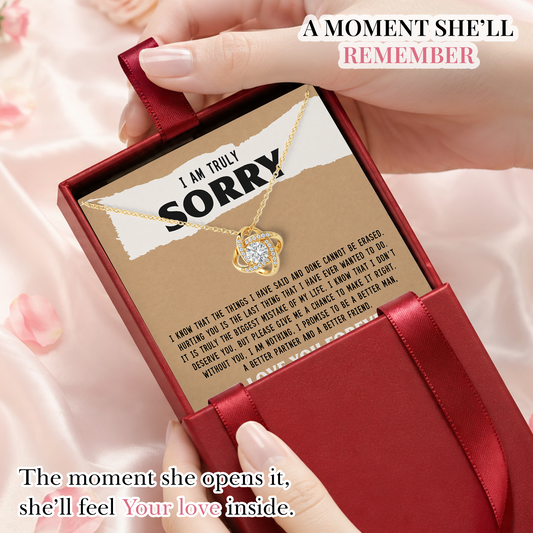 I Am Truly Sorry Necklace for Her Apology Gift for Wife