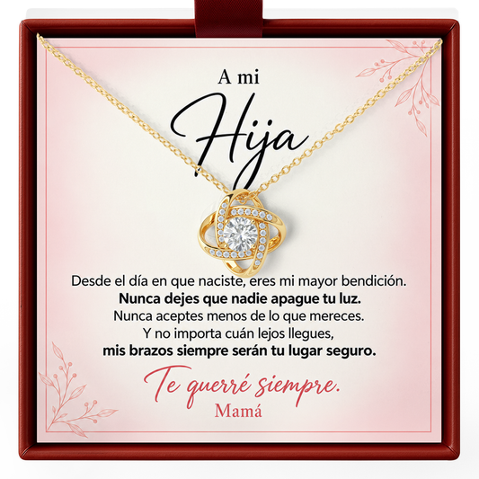 Spanish Daughter Necklace from Mom A Mi Hija Graduation Gift