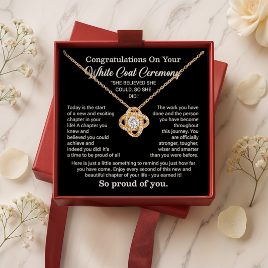 Congratulations On Your New White Coat Ceremony Congratulations Necklace