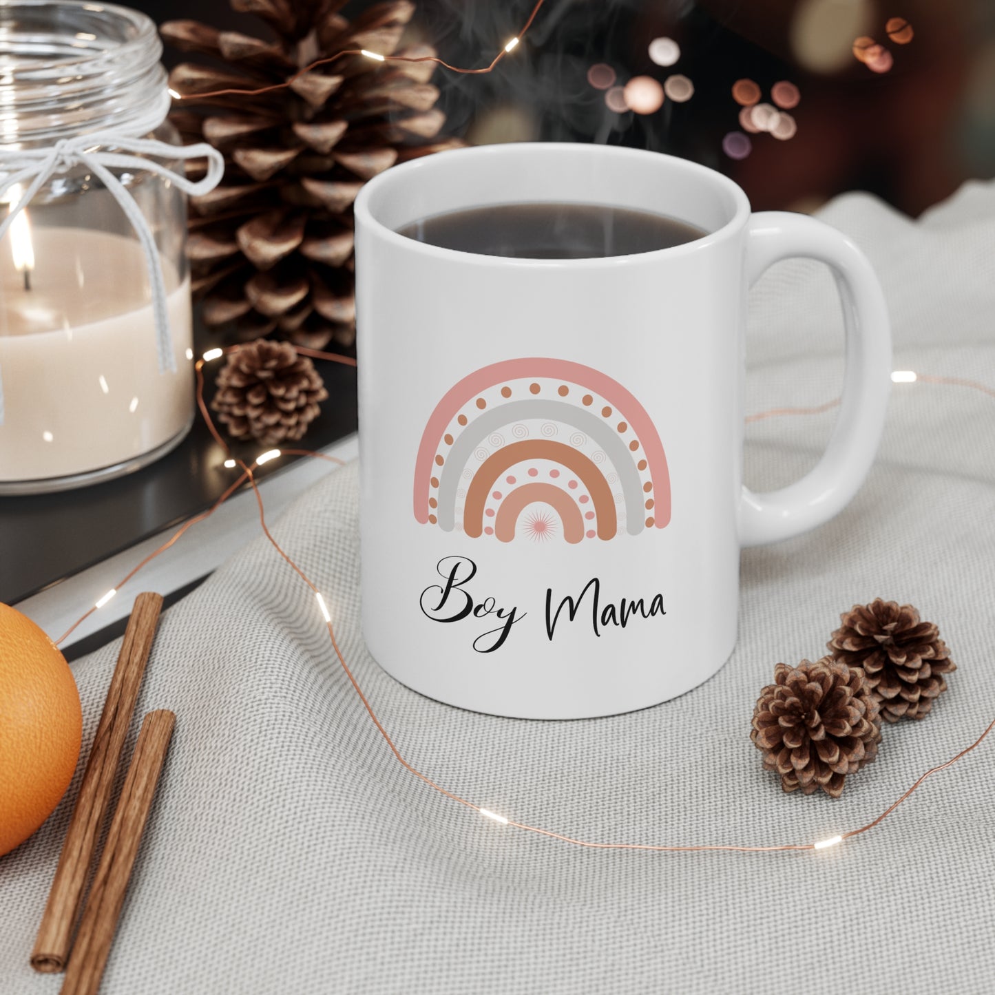 Boy mama white Mug 11oz