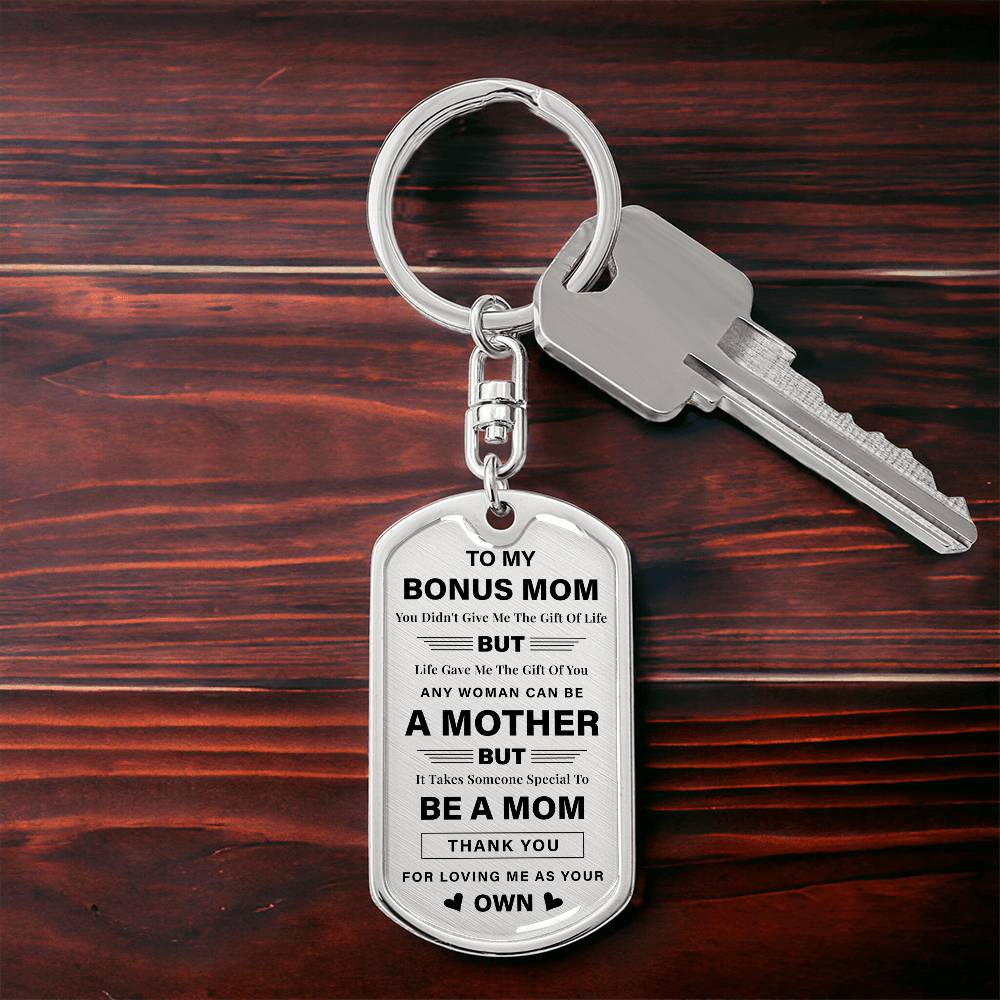 Bonus Mom Keychain Gift from Daughter or Son