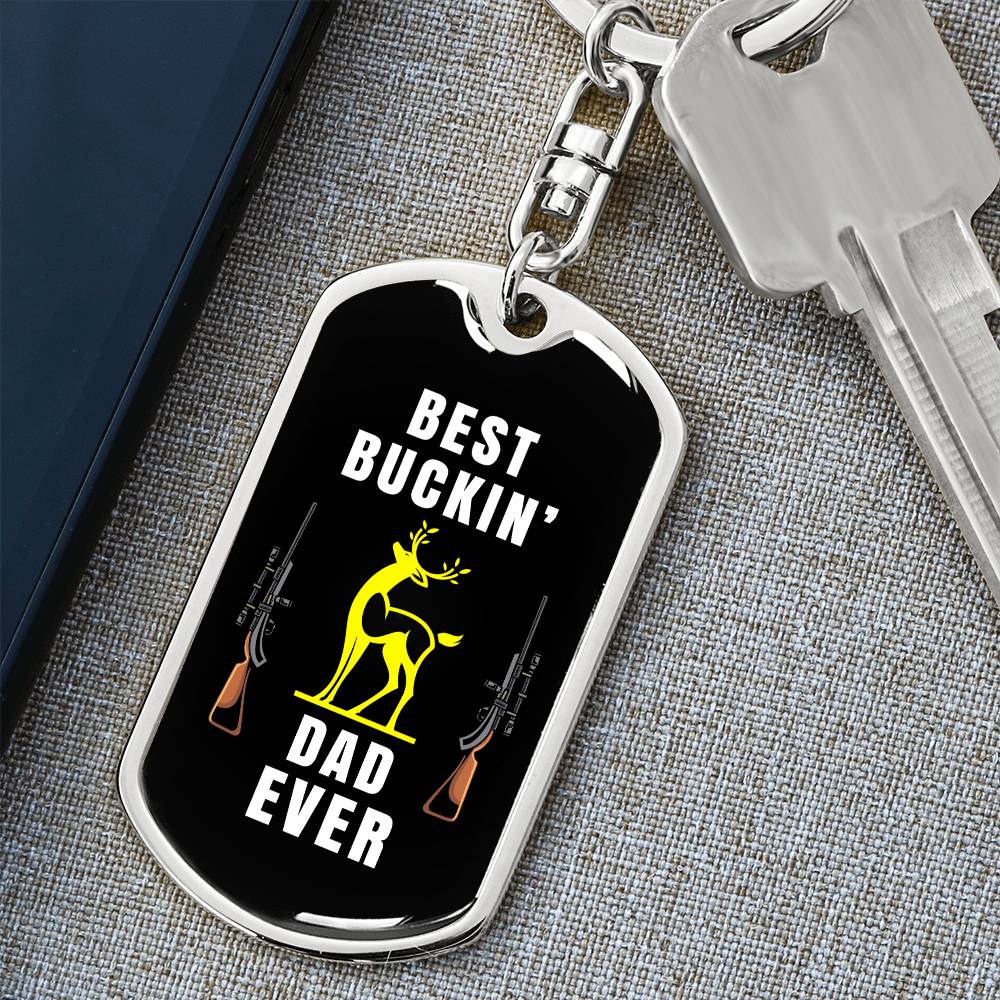 Funny Hunting Dad Keychain Gift – With Gift Box