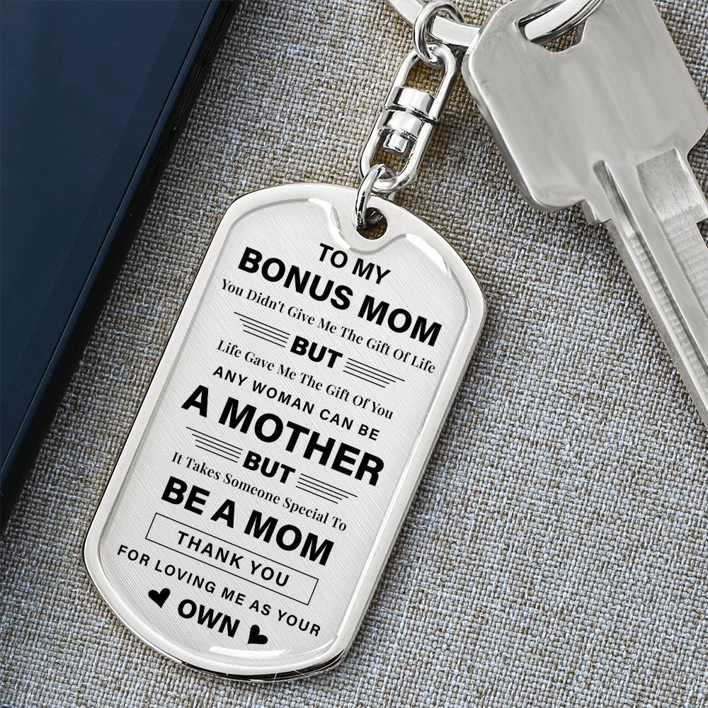 Bonus Mom Keychain Gift from Daughter or Son