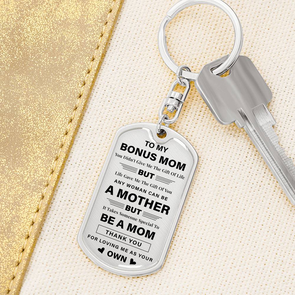 Bonus Mom Keychain Gift from Daughter or Son