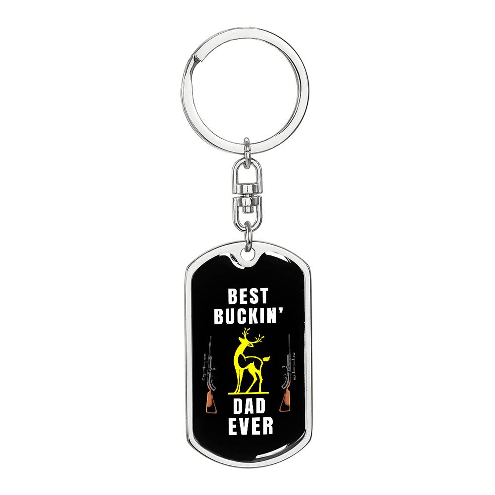 Funny Hunting Dad Keychain Gift – With Gift Box