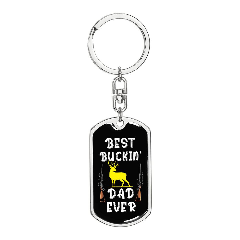 Best Buckin Dad Keychain Gift – With Gift Box