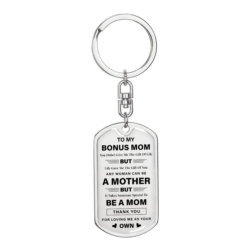 Bonus Mom Keychain Gift from Daughter or Son