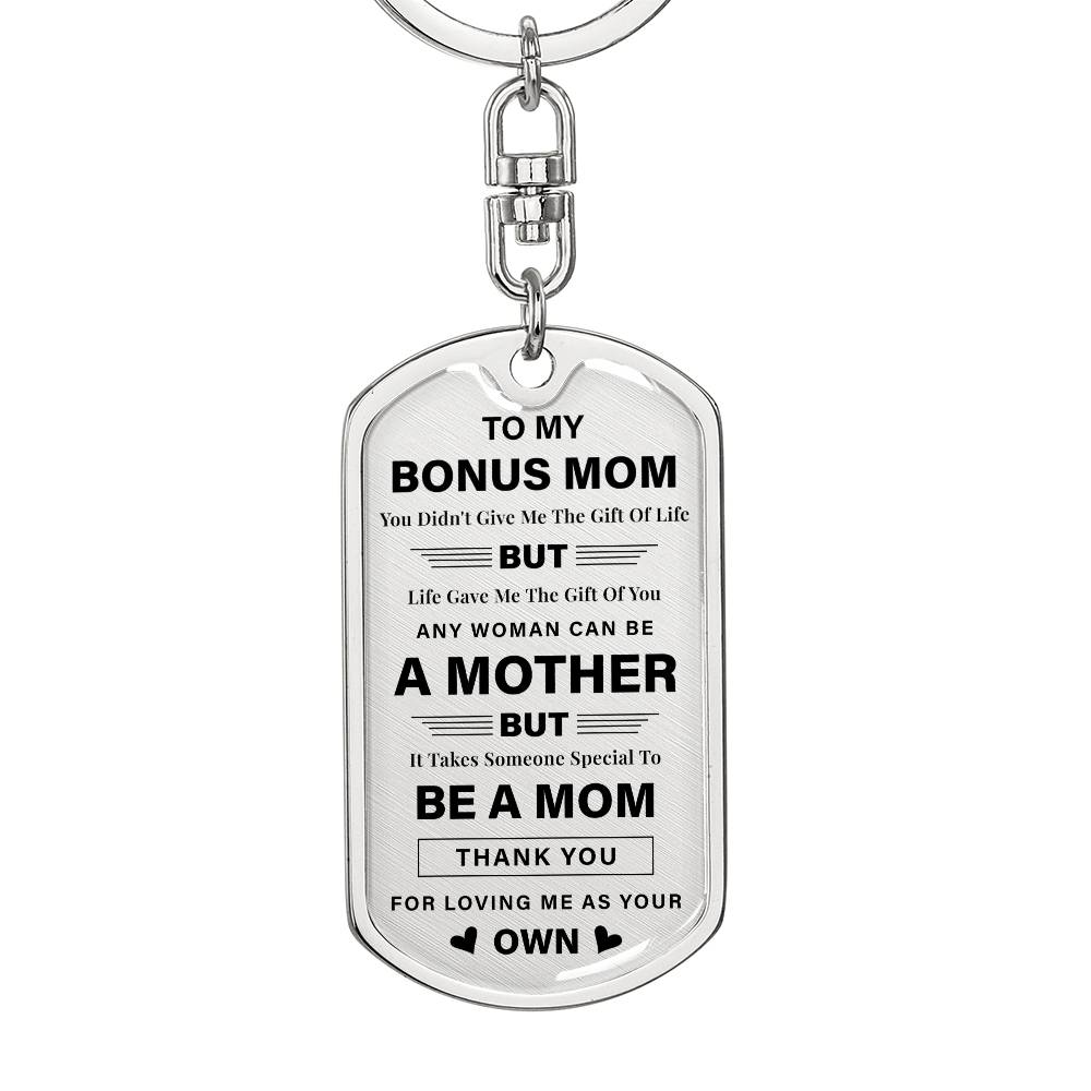 Bonus Mom Keychain Gift from Daughter or Son
