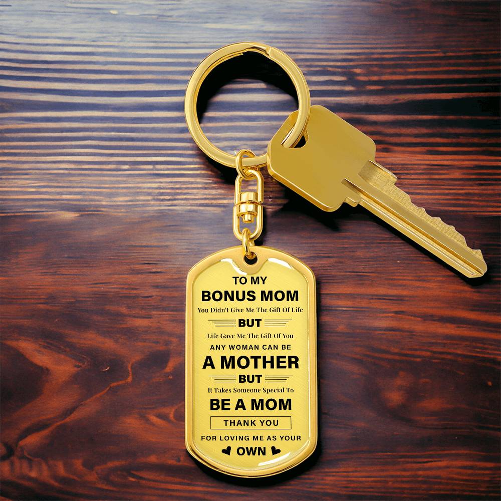 Bonus Mom Keychain Gift from Daughter or Son