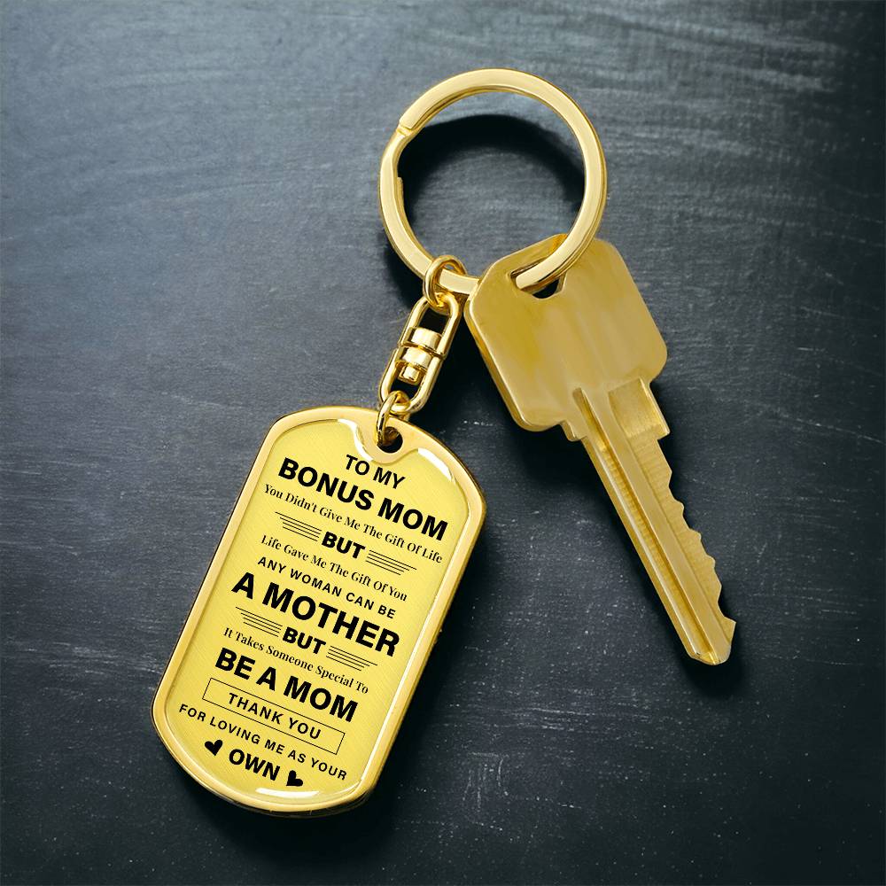 Bonus Mom Keychain Gift from Daughter or Son