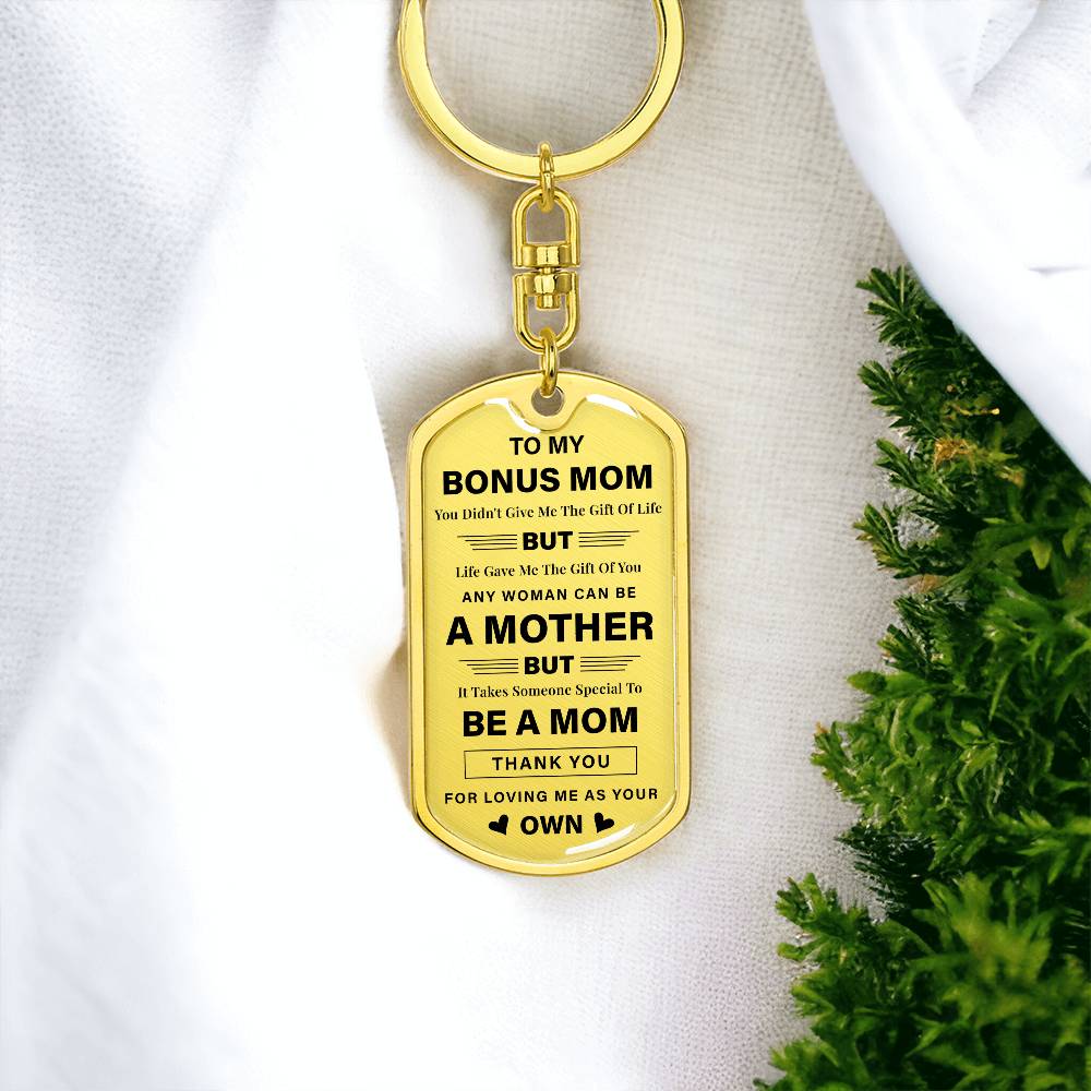 Bonus Mom Keychain Gift from Daughter or Son