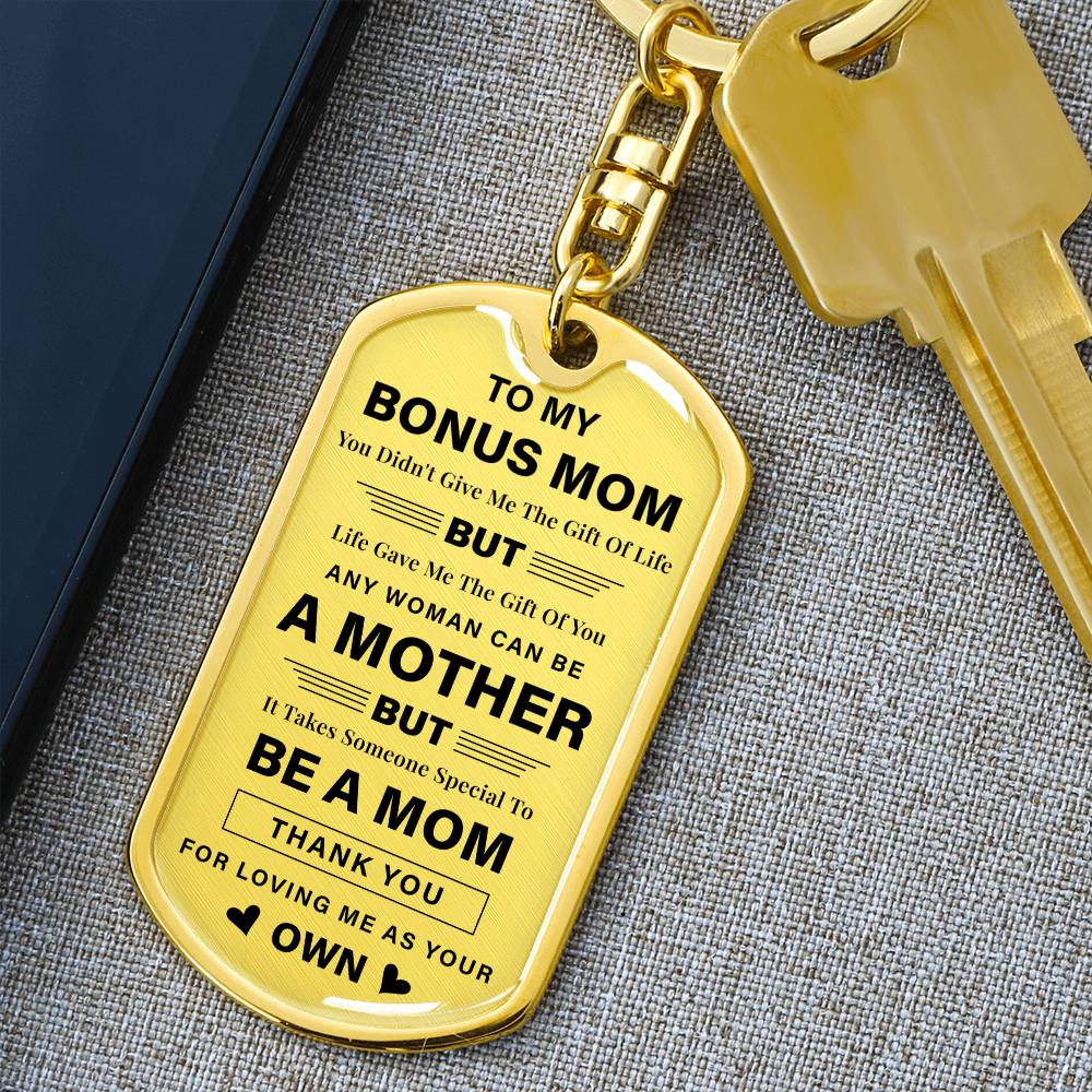 Bonus Mom Keychain Gift from Daughter or Son