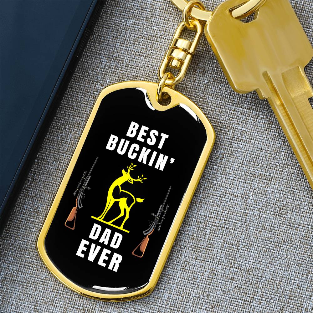 Funny Hunting Dad Keychain Gift – With Gift Box