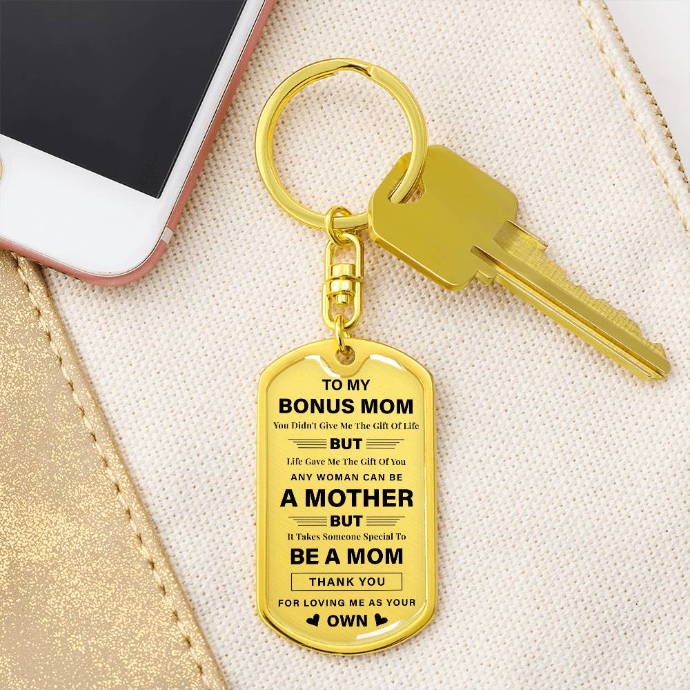 Bonus Mom Keychain Gift from Daughter or Son