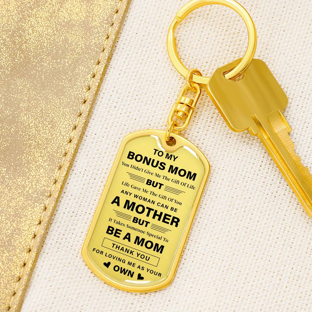 Bonus Mom Keychain Gift from Daughter or Son