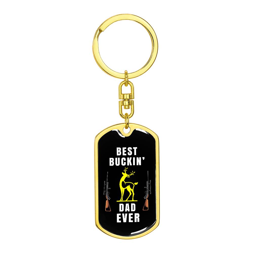 Funny Hunting Dad Keychain Gift – With Gift Box