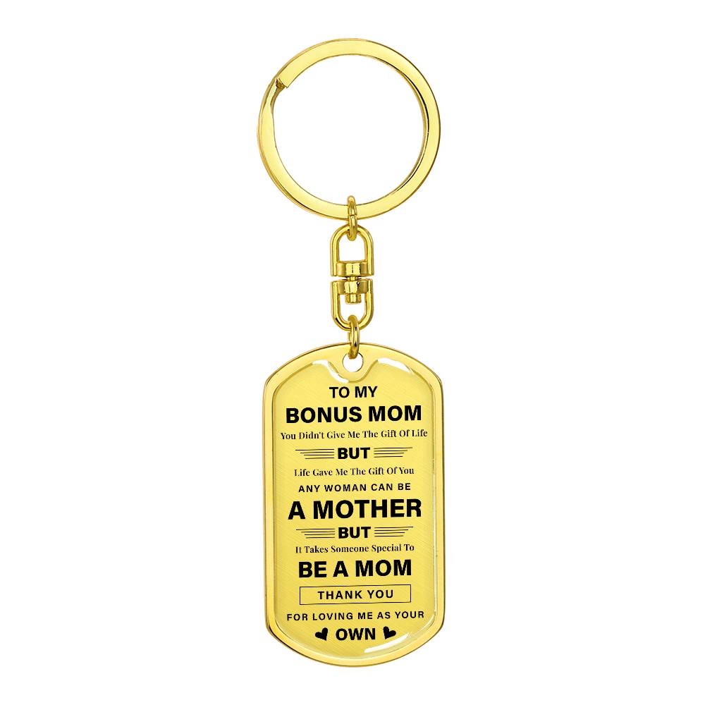 Bonus Mom Keychain Gift from Daughter or Son