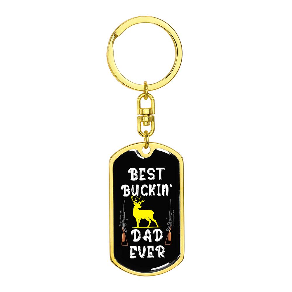 Best Buckin Dad Keychain Gift – With Gift Box