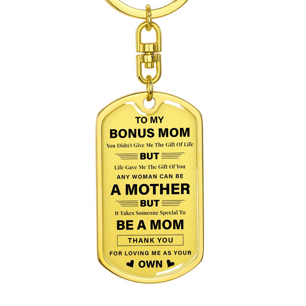 Bonus Mom Keychain Gift from Daughter or Son