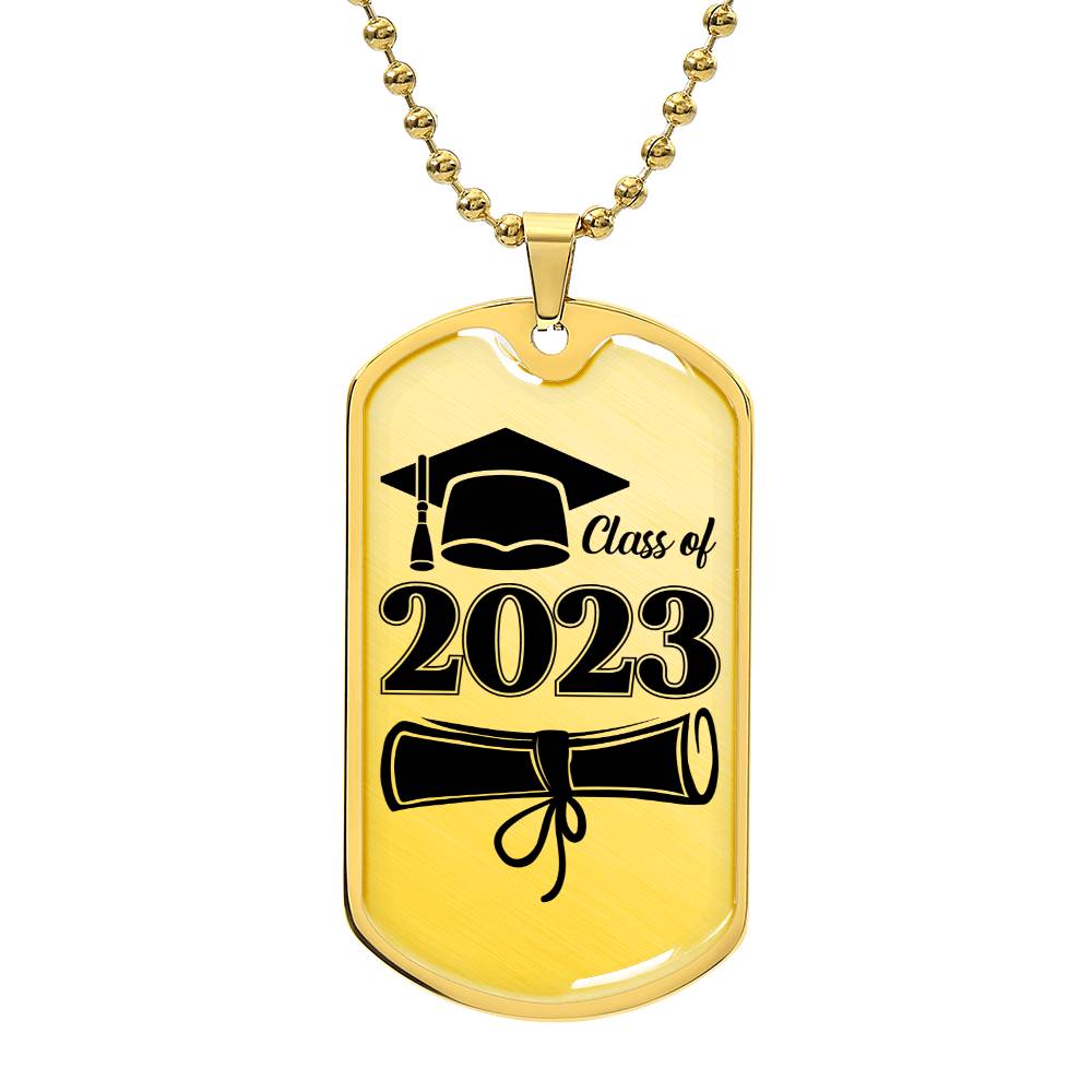 Class of 2023 Dog Tag Necklace