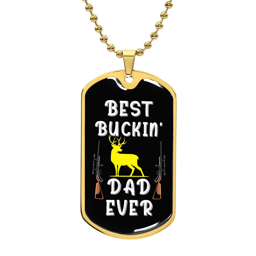 Best Buckin Dad Necklace – Gift for Hunters