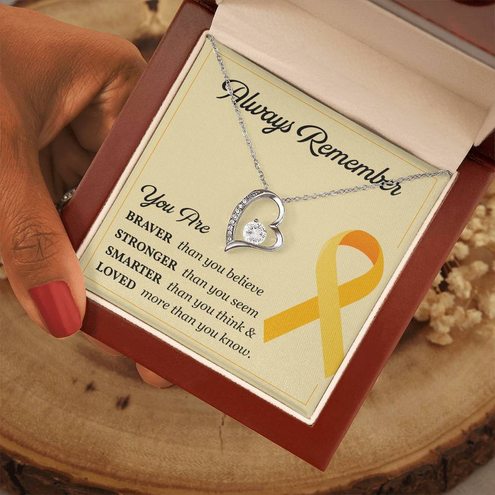 Childhood Cancer Gift for Her – Message Card Inside