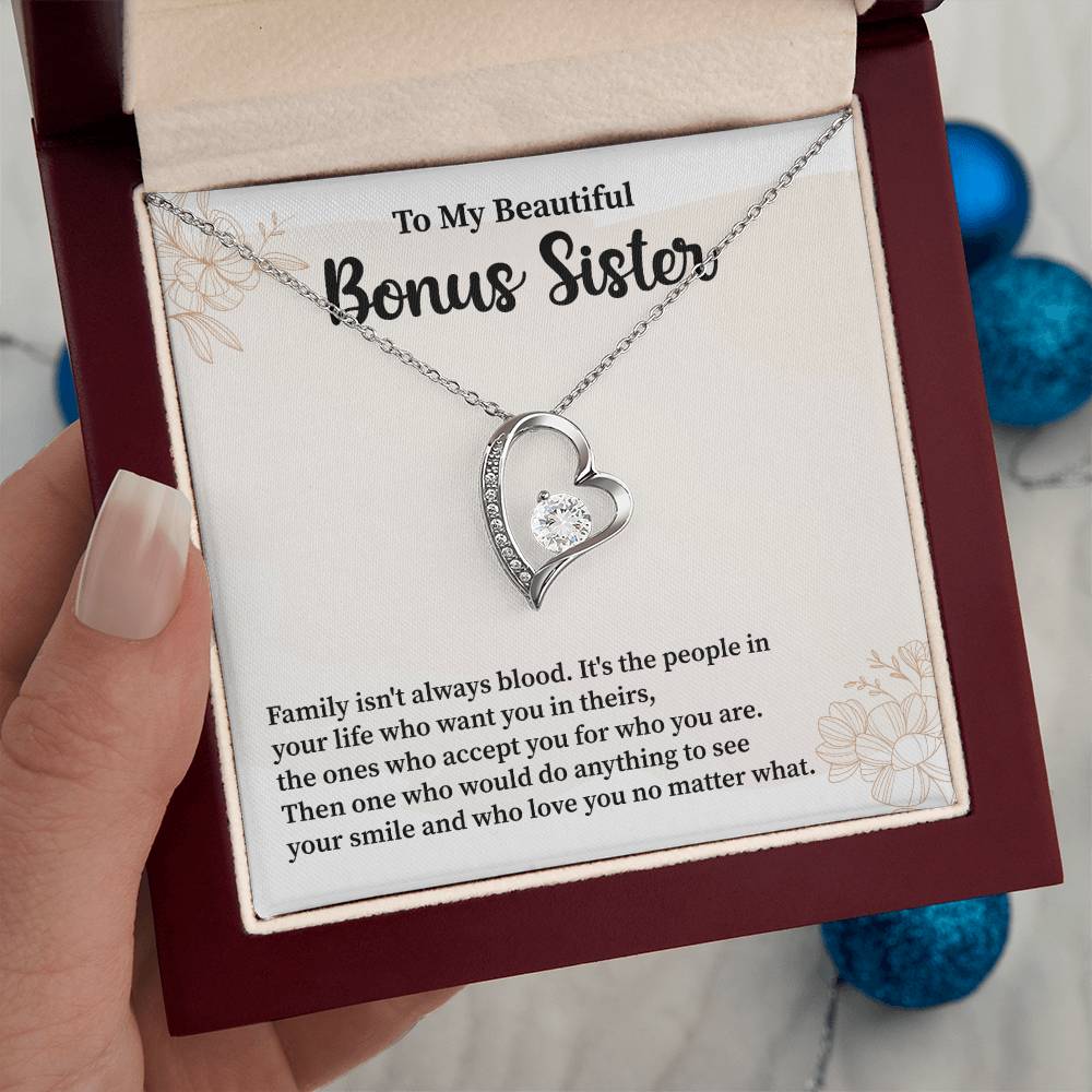 Bonus Sister Necklace Heartfelt Gift of Love
