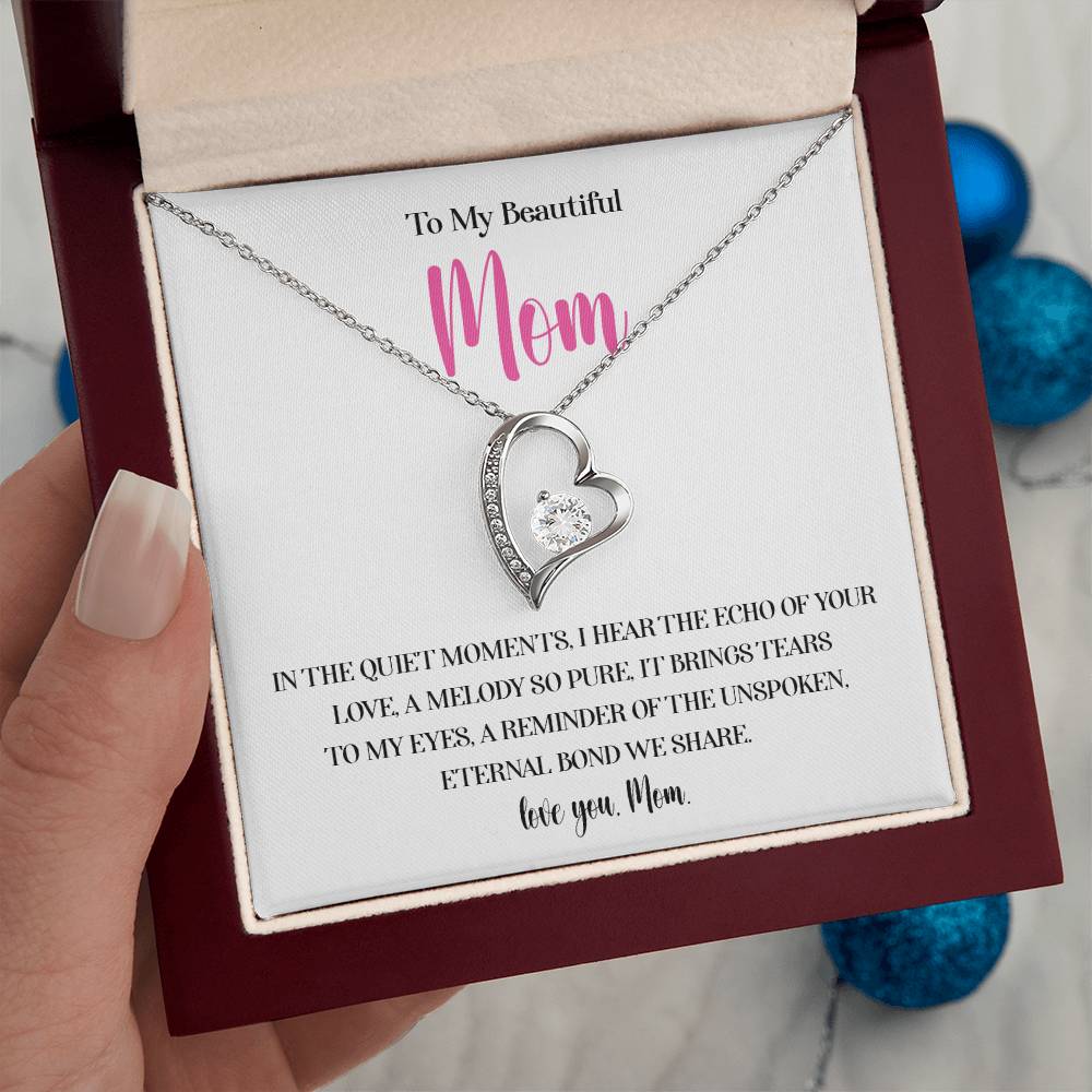 Necklace for Mom With Heartfelt Message Card & Gift Box