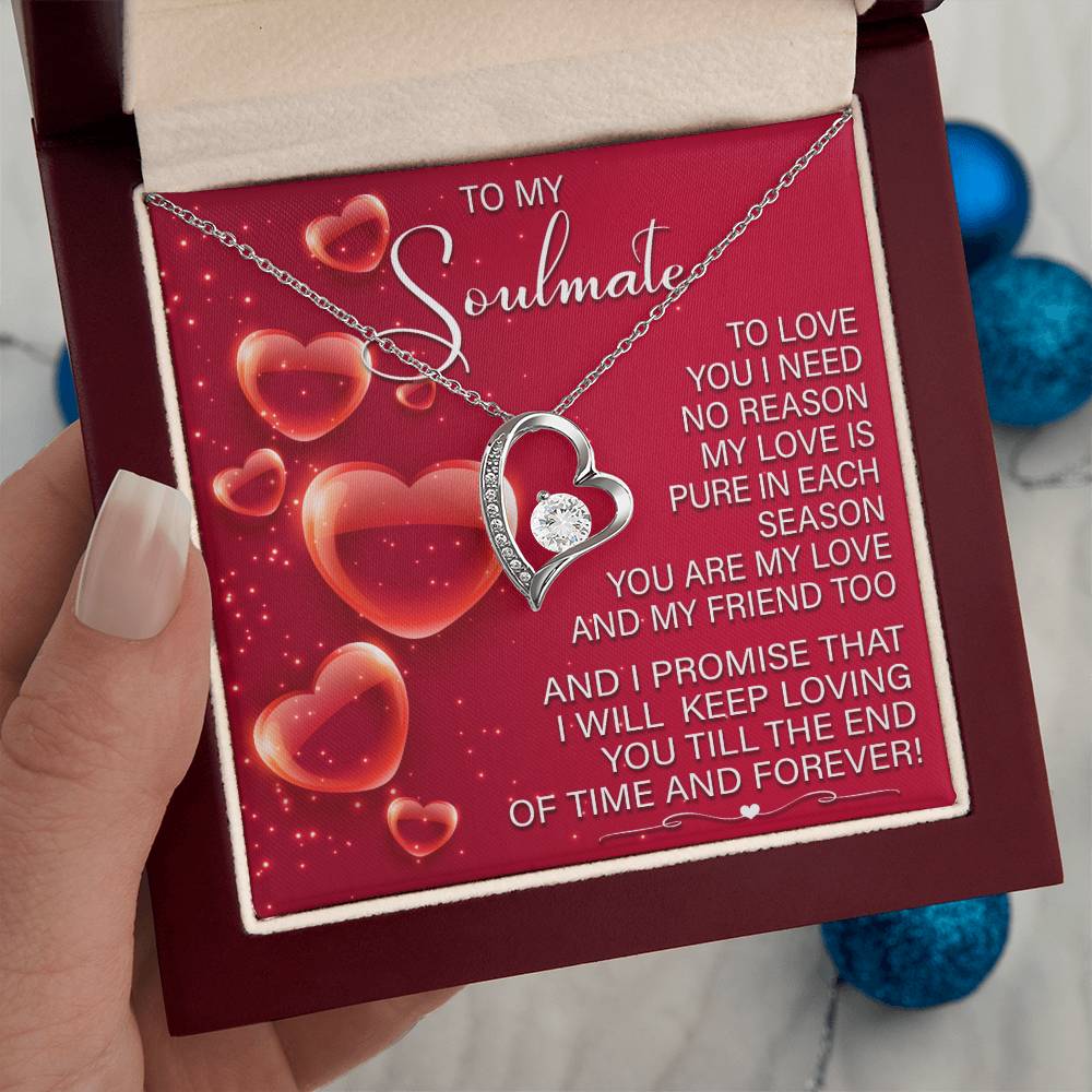 Romantic Soulmate Necklace Gift with Gift Box