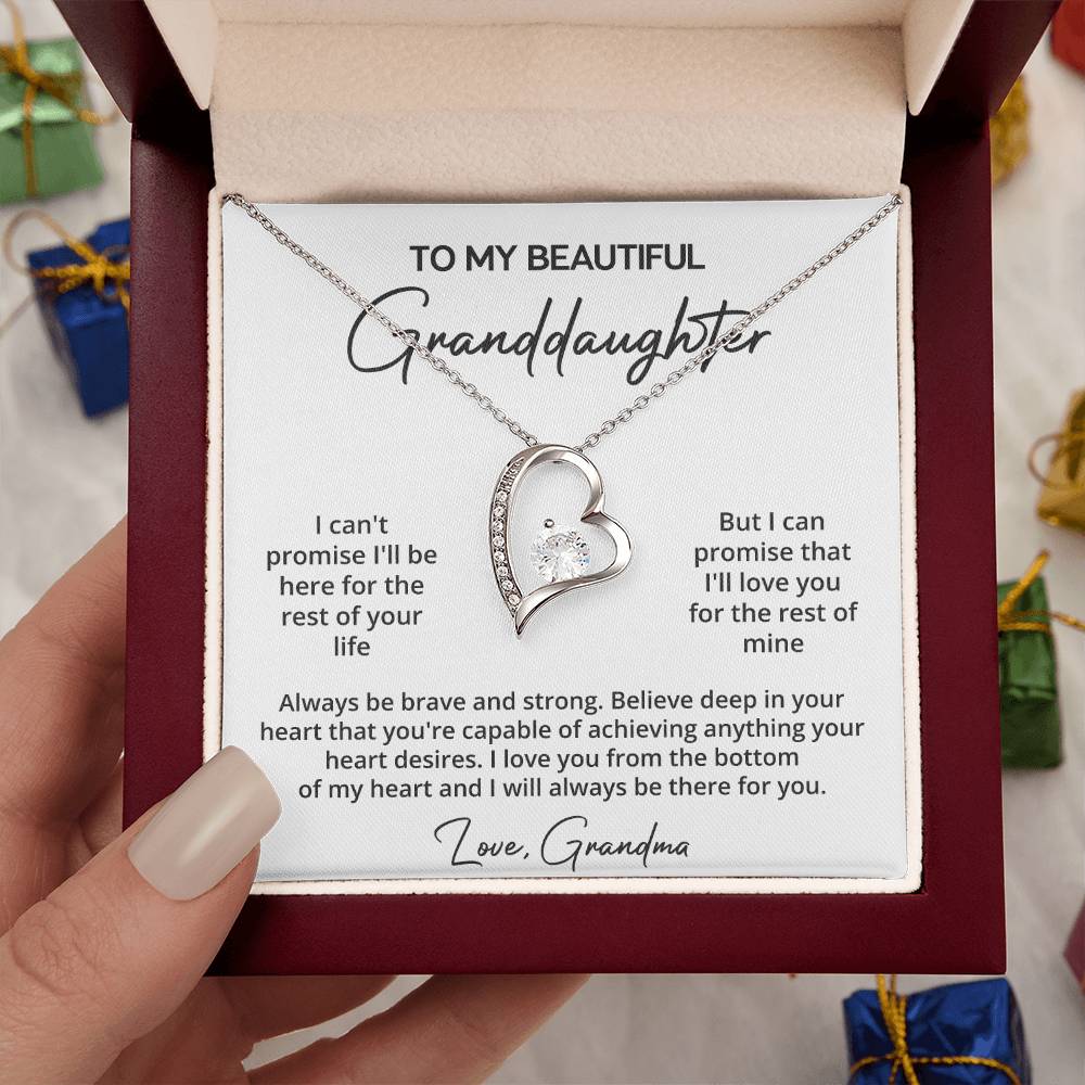 Granddaughter Necklace Gift from Grandma Gift Box