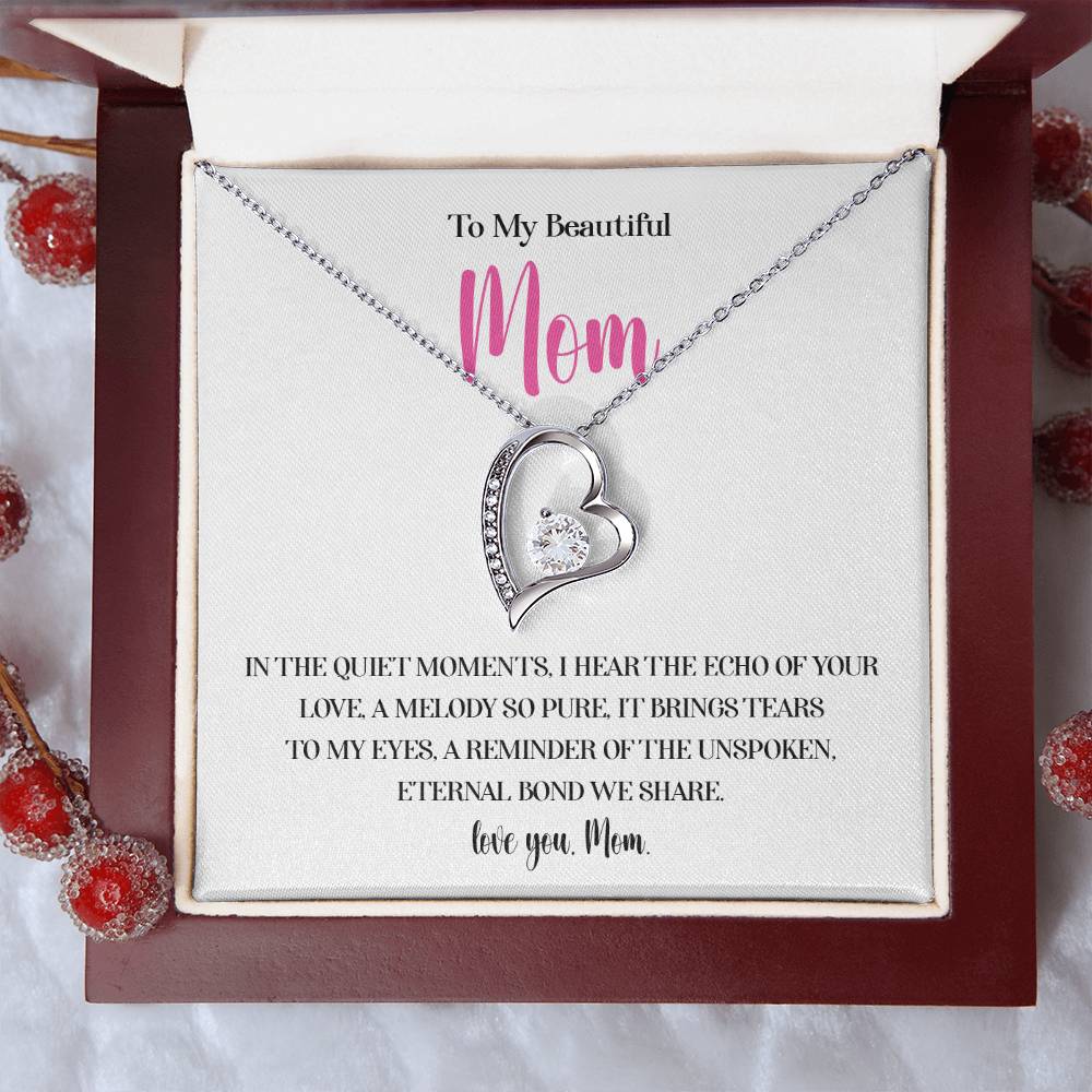 Necklace for Mom With Heartfelt Message Card & Gift Box