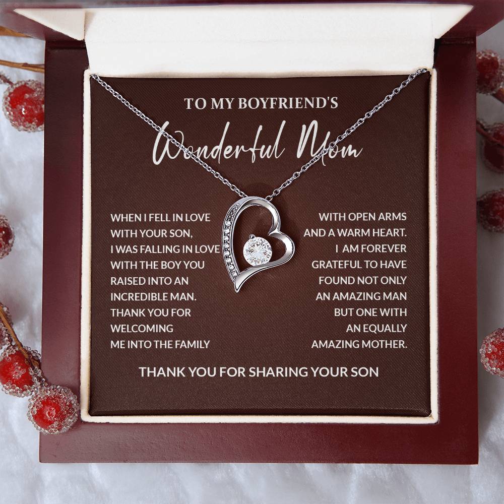 Boyfriend’s Mom Gift – Thank You for Raising an Amazing Son
