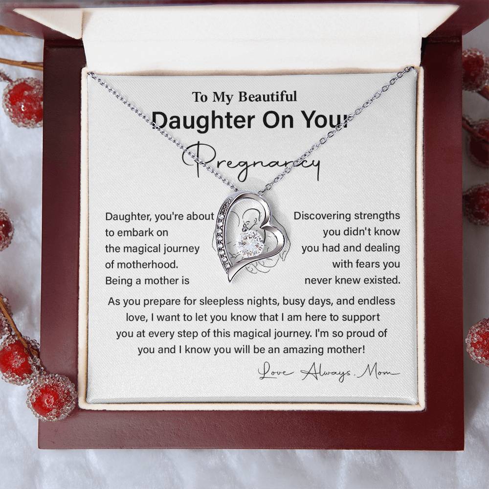 Daughter Pregnancy Gift from Mom – Heartfelt Necklace