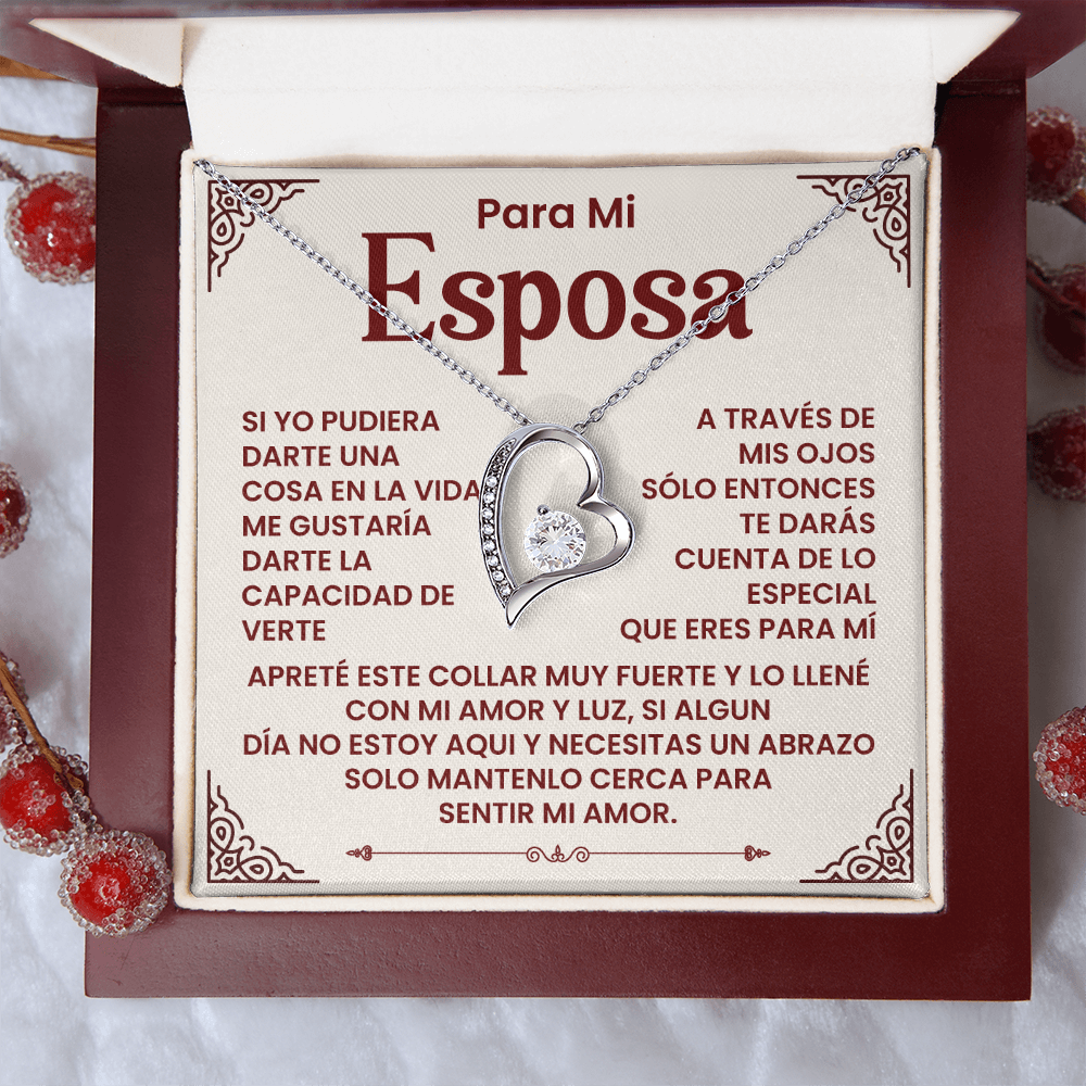 Para Mi Esposa - Un Collar Lleno De Amor, Luz Y Un Abrazo Que Siempre Te Acompaña