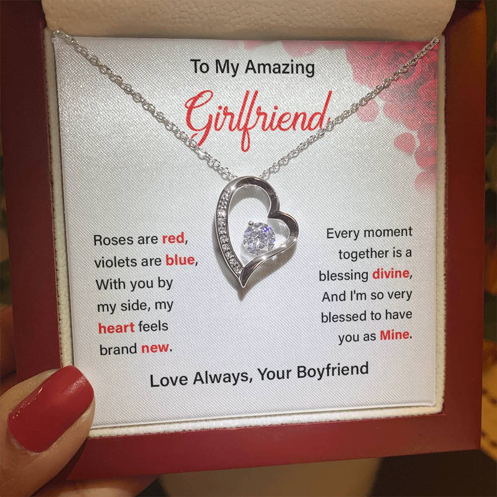 To my girlfriend Roses are red.