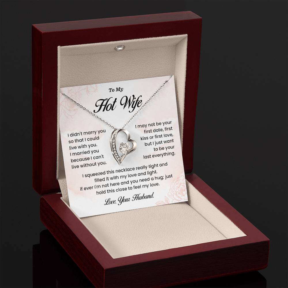 Hot Wife Necklace Gift from Husband – Gift Box