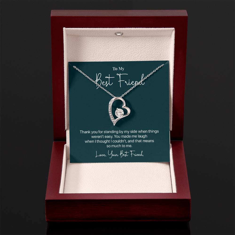 To My Best Friend, Valentine's Day Necklace Gift Thank You For Your Unwavering Support Difficult Moments Jewelry Heartfelt Appreciation Gift Meaningful Gift Thankful For Your Friendship Necklace Our Beautiful Connection Jewelry Gift