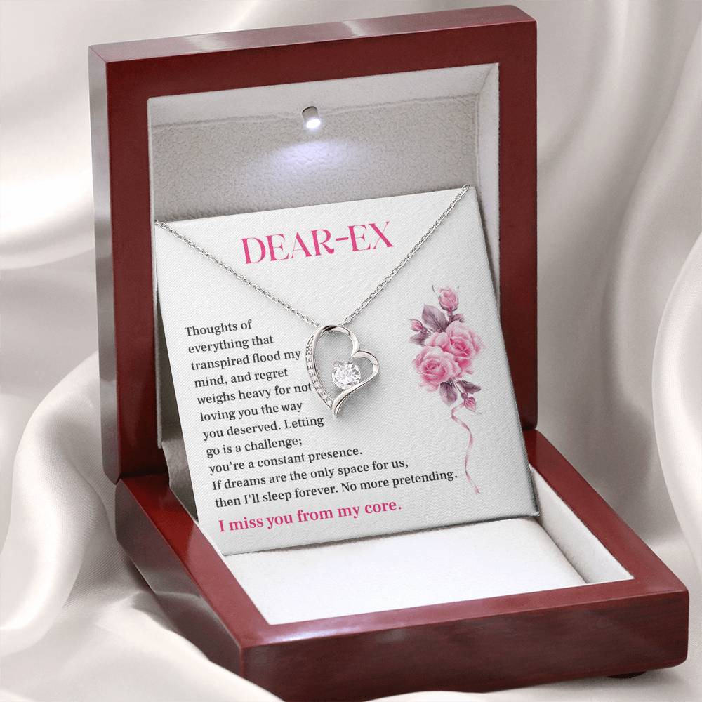 Gift for Ex-Lover – Regretful Necklace with Heartfelt Note