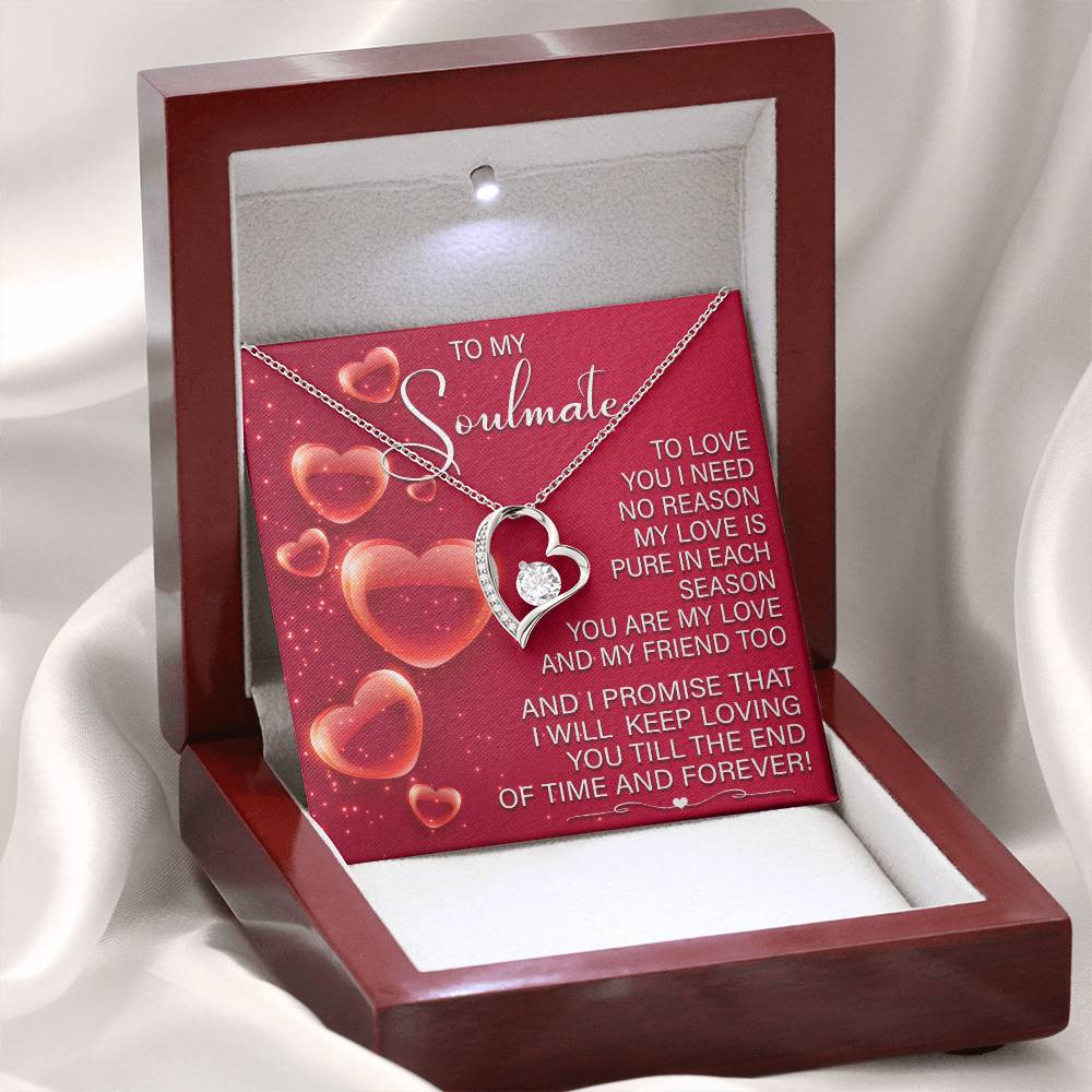 Romantic Soulmate Necklace Gift with Gift Box