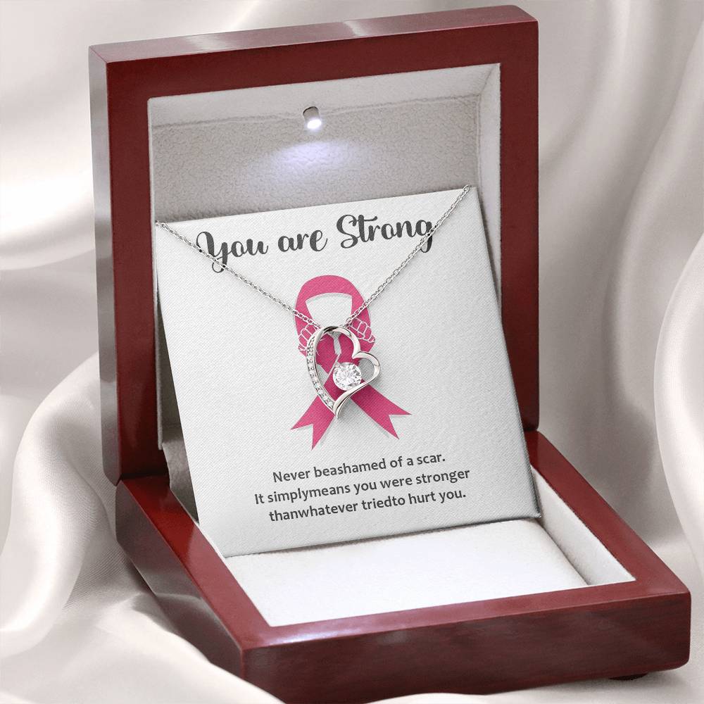 You Are Strong - Inspirational Necklace Gift You Are Strong Necklace Meaning Of Scars Necklace Supportive Gift For Resilience Courageous Spirit Jewelry Personal Strength Necklace Emotional Connection Necklace Jewelry For Celebrating Survival