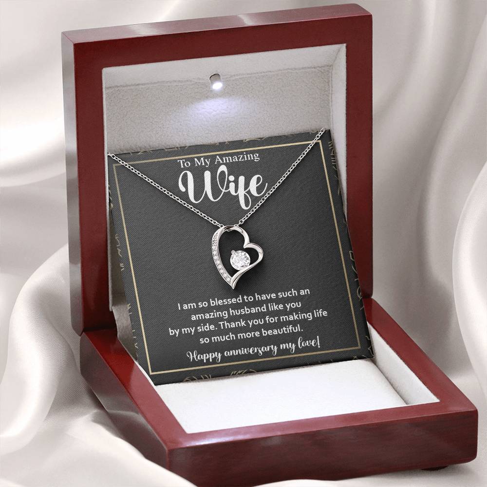 Romantic Anniversary Gift for Wife – Heart Necklace