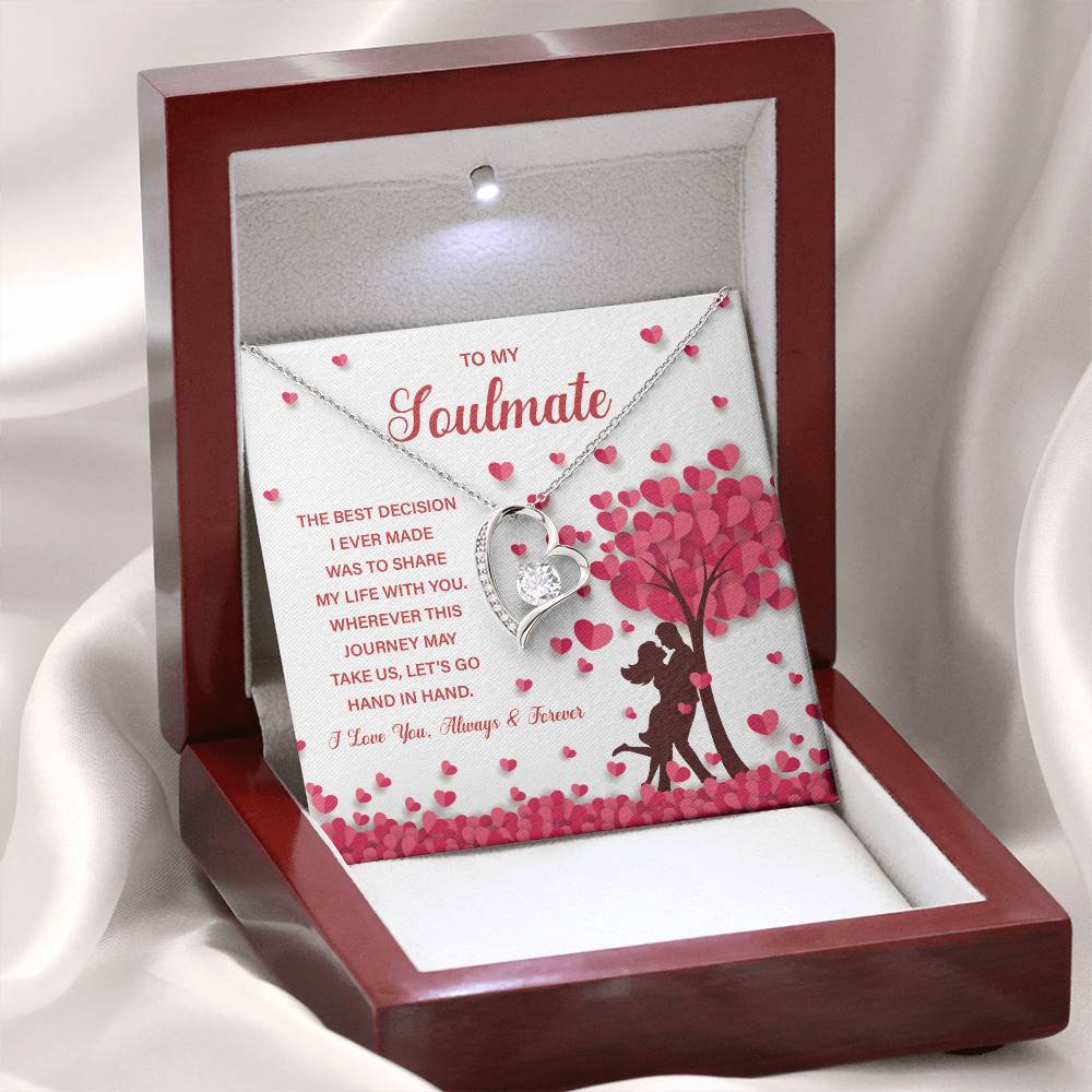 Soulmate Necklace Gift for Her – With Gift Box