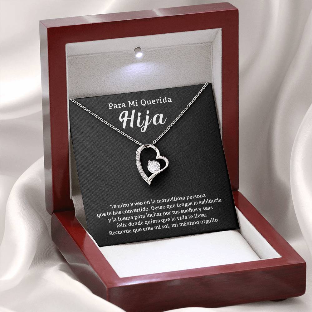 Collar Para Mi Hija – Mensaje de Amor y Orgullo de Papá o Mamá