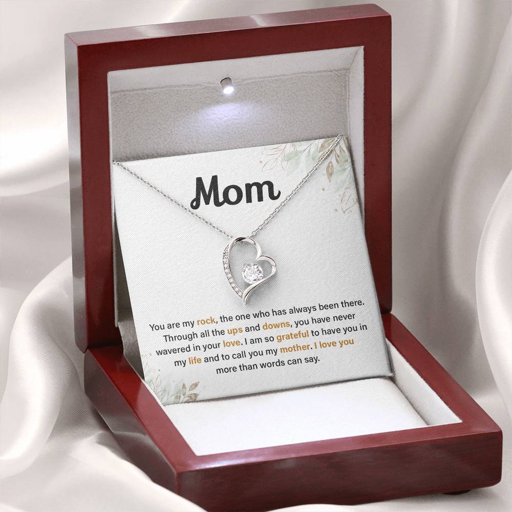 Mom Necklace Gift from Daughter or Son with Love Note