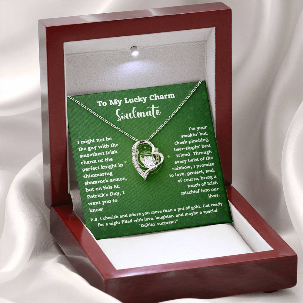 Lucky Charm Soulmate Necklace Gift with Card