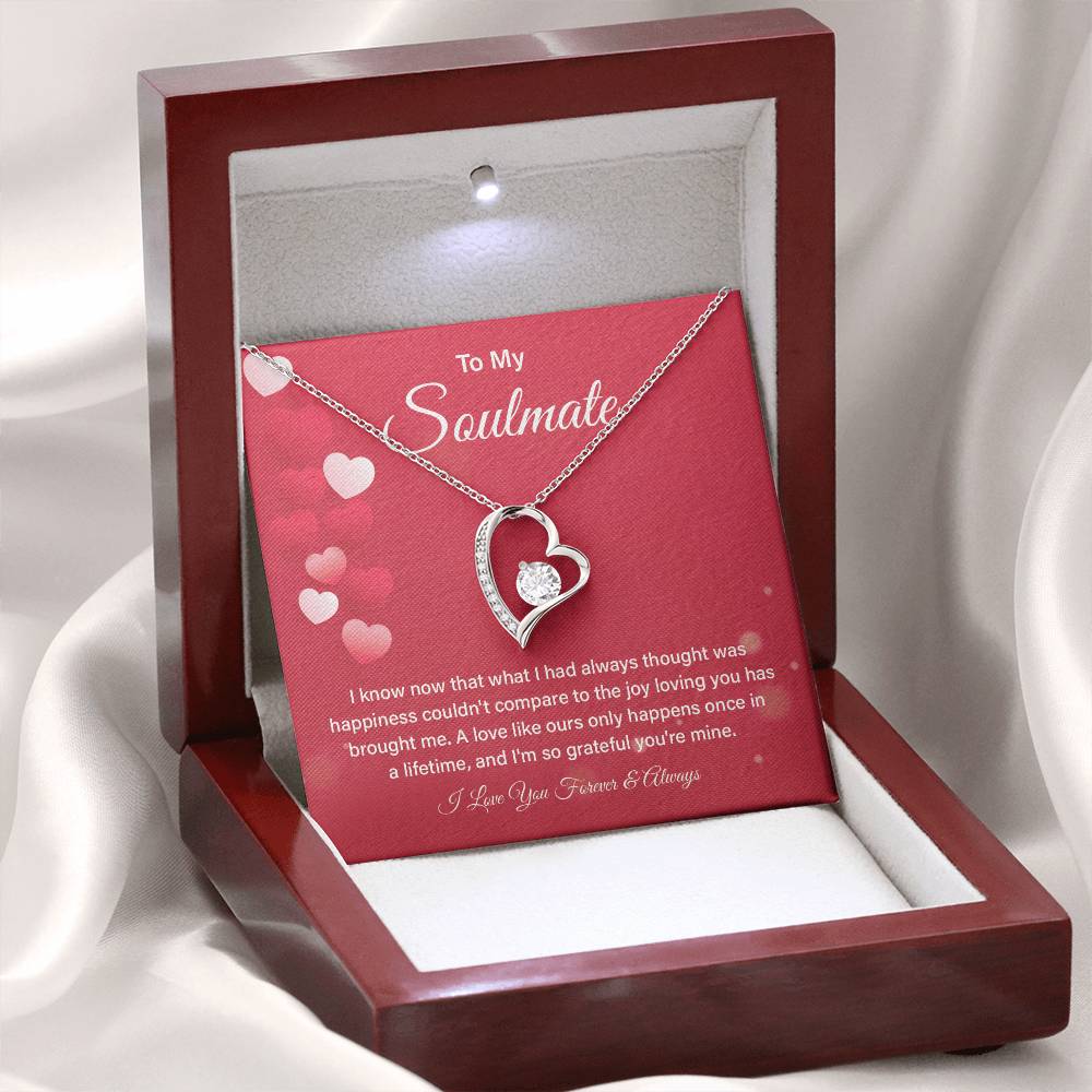 Soulmate Necklace Gift for Her – Box & Card Included